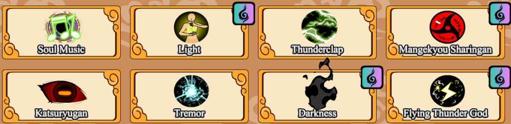 Secret Talents Grid